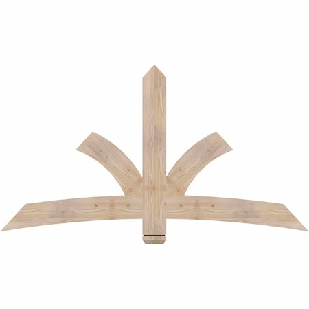 Ekena Millwork Davenport Smooth Timber Gable Bracket, Douglas Fir, 72"W x 39"H x 1 1/2"D x 5 1/2"F, 13/12 Pitch GBW072X39X0206DAV00SDF